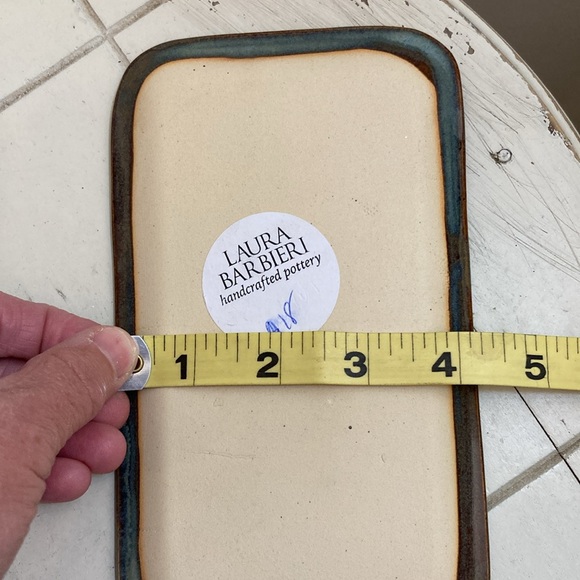 Handcrafted Pottery by Laura Barbieri trinket dishes Santa & snowman - Picture 9 of 10